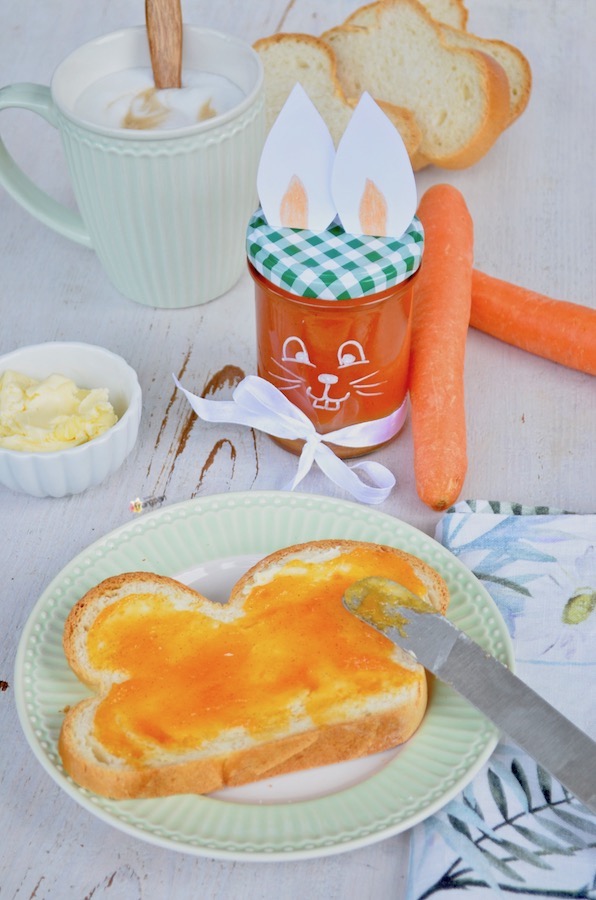 Hasenfrühstück - Osterkonfitüre aus Karotten, Äpfeln und Orangen ...
